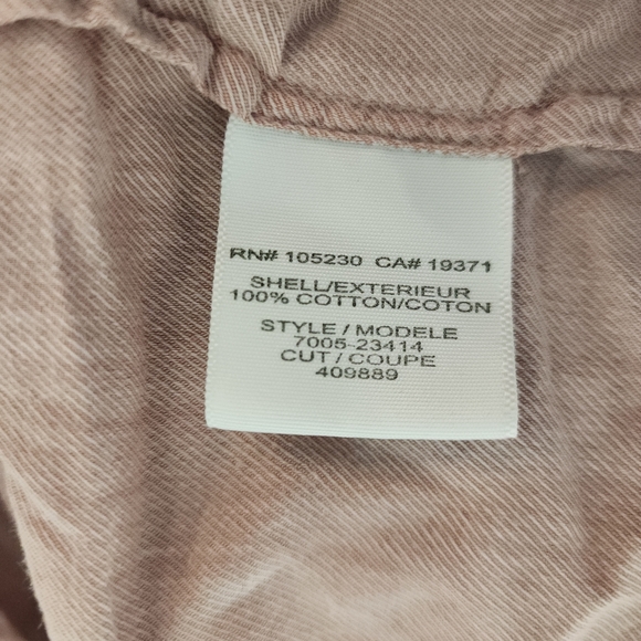 Joie Soft Pink Cotton Pleated Button Down Blouse Roll Tab Sleeves Size XS - Picture 9 of 12